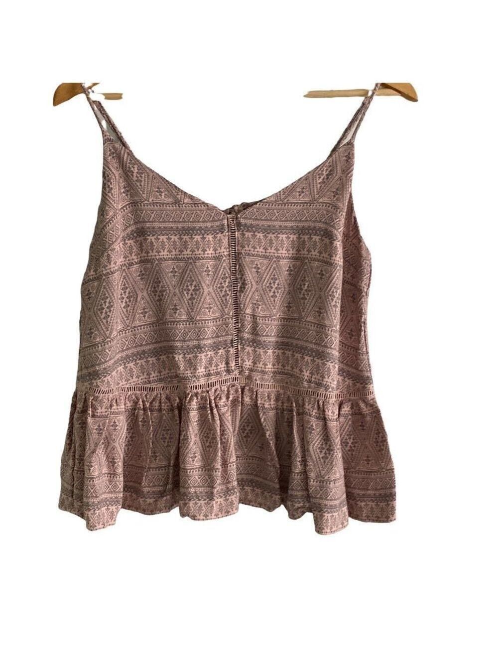 Nwt Review Top Women’s Pink and Gray Size Small